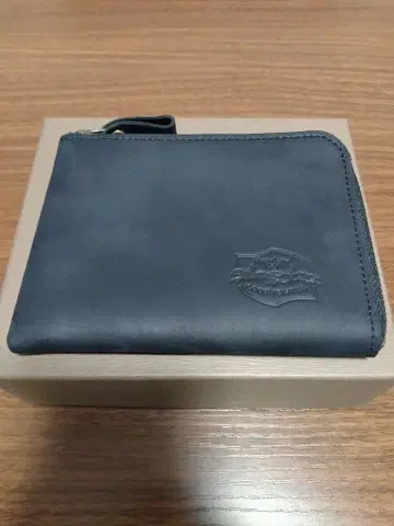 나폴레옹 카프 보나파르트 L자형 지퍼 블랙 가죽 코인 케이스