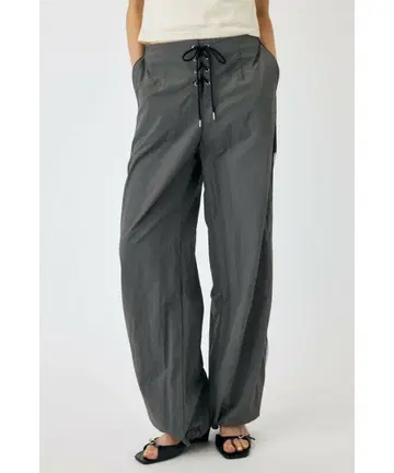 SHEER PANEL LACE UP 팬츠