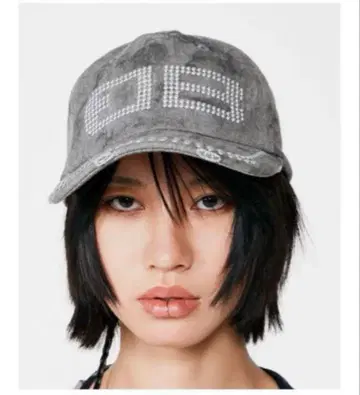 beeden BD STUDS DAMAGE CAP 그레이