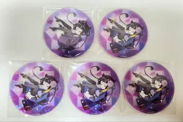 흑집사 Black Label 아크릴 코스터 남색 고양이 5개