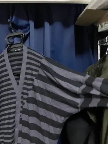 LADMUSICIAN 캐시미어 보더 니트 가디건 라드뮤지션