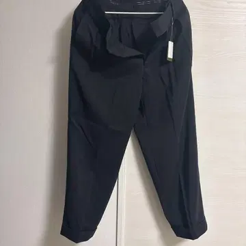 CAHLUMN 폴리에스터 1턱 슬랙스 팬츠 브라