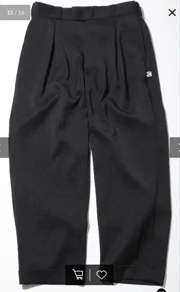 CAHLUMN 폴리에스터 1턱 슬랙스 팬츠 브라