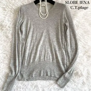 SLOBE IENA x C.T.plage 울 시어 니트 38 23AW