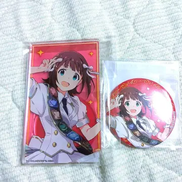 아이돌 마스터 아마미 하루카 캔뱃지 카드형 아크릴 스탠드