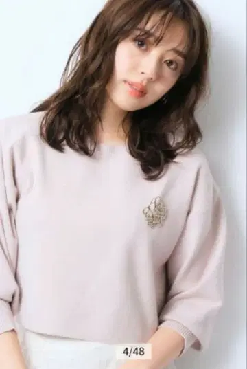 Arpege story 캐주얼 스웨터와 플레어 스커트 저스길리티