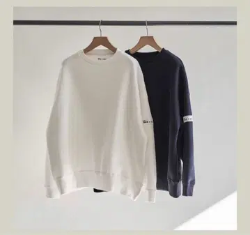 찻집 대화방 박스 로고 크루넥 맨투맨