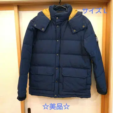 새상품급 CAMP7 네이비 계열 후드 부착 다운 자켓