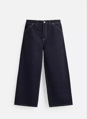 ZARA 와이드 레그 배기 데님 팬츠