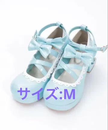 axes femme kawaii 더블 리본 스캘럽 펌프스