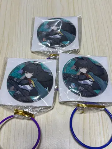 gigo 한정판 젠레스 존 제로 홀로그램 캔뱃지 호시미 미야비 3종 세트