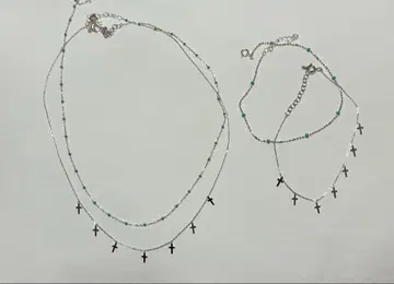 목걸이 팔찌 크로스 십자가 4세트 묶음 판매