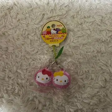 헬로키티 후르츠 말랑 마스코트 핑크 체리