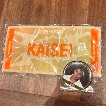 RAMPAGE 카우콘 회장 한정판 캡슐 타케치 카이세이 가챠 캔뱃지 타월