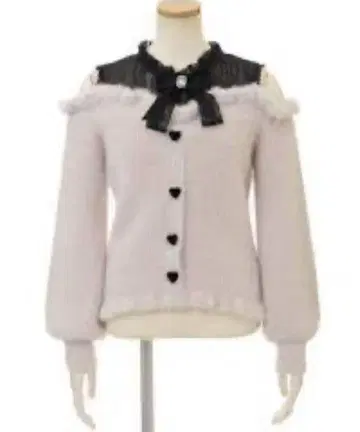 리즈리사 LIZLISA 레이어드 스타일 어깨 트임 니트 핑크