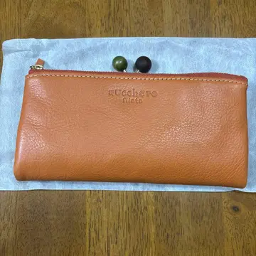 zucchero filato 이단 접이식 지갑 오렌지