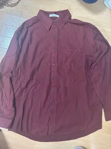 엘엘빈 빨간색 셔츠 스트라이프