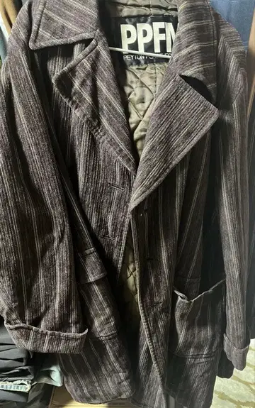 PPFM 스텐카라 코트 다크 브라운 Y2K