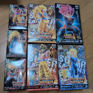 드래곤볼 히어로즈 피규어 7체 세트