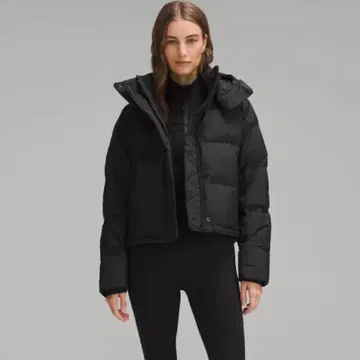 룰루레몬 다운 자켓 블랙