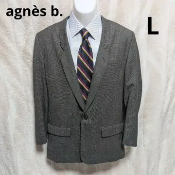 아네스베 그레이 비즈니스 자켓 울 혼방 남성용 50