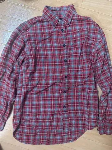 GAP 체크 셔츠 빨간색