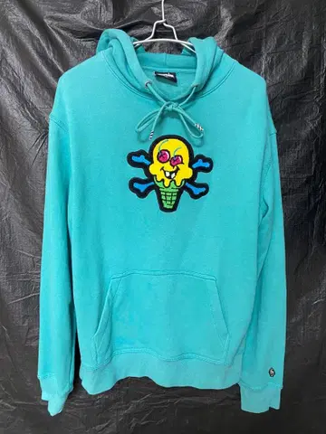 icecream 터콰이즈 후드 부착 후드티 M