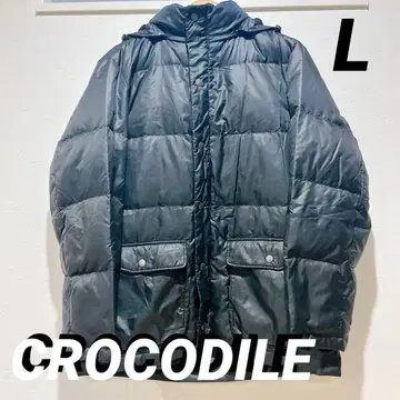 CROCODILE 남성용 아우터 남성용 다운 자켓 L 사이즈 블랙