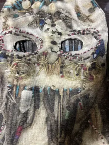 amok 25aw 니트 모자 가면