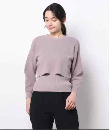 저스길리티 숏 니트 앙상블