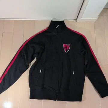 새상품급 빔즈 BEAMS 트랙 자켓 L 블랙x레드