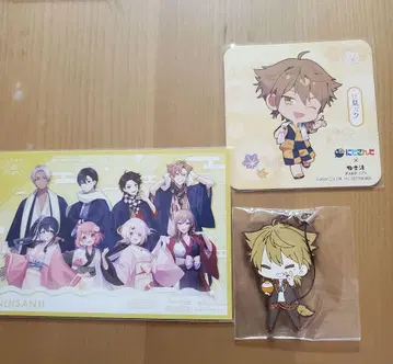 니지산지 극락탕 엽서 코스터 후시미 가쿠 러버 스트랩