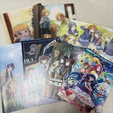 애니메이션 캐릭터 팜플렛 클리어 파일 플라이어 묶음 판매