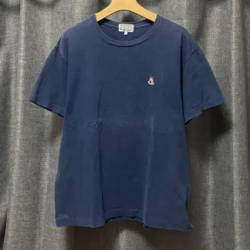 네이비 M 사이즈 펭귄 자수 셔츠