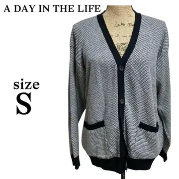 A197 어 데이 인 더 라이프 [ S ] 가디건 겉옷 니트 코튼