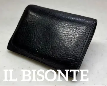 IL BISONTE 접이식 지갑 블랙 OLIVETA