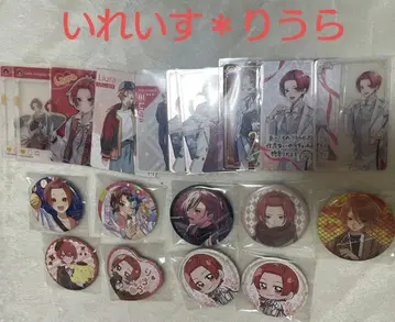 이레귤러 스퀘어 리우라 캔뱃지 종이류 일괄