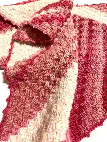 손뜨개질 핑크 스톨/숄 멀티 커버 무릎담요