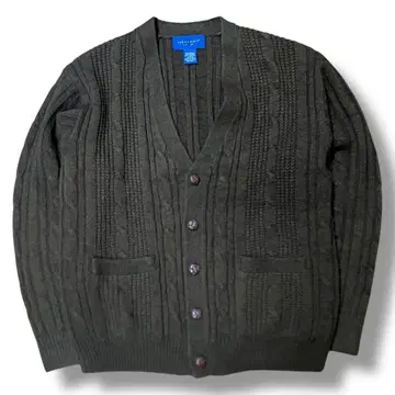 TOWNCRAFT 80-90s 브라운 가디건 호두 버튼 M