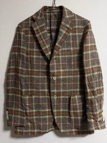 LARDINI 체크 무늬 테일러드 자켓