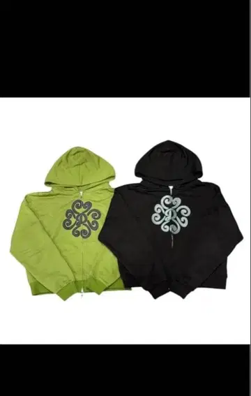 Deaile L 블랙 지퍼 후드티