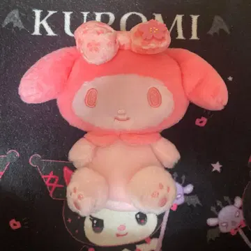 산리오 마이멜로디 앉은 봉제 인형 벚꽃 핑크