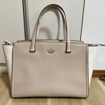 케이트 스페이드 베이지 화이트 핸드백