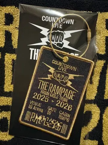 THE RAMPAGE 램페 카우콘 회장 한정 와펜 키링