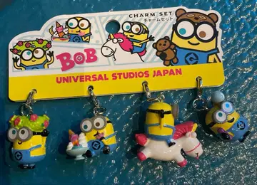 USJ 한정판 신상 미니언즈 밥 참 세트 마스코트 새상품
