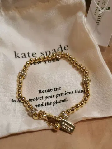컨디션 최상 kate spade 반짝이는 팔찌 여성용 수납 가방 포함