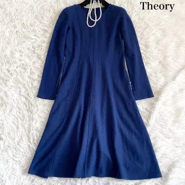 Theory 울 스무스 플레어 롱 원피스 P 사이즈 현행 택