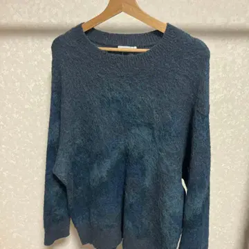 [ WYM ] 모헤어 블렌드 자카드 샤기 니트