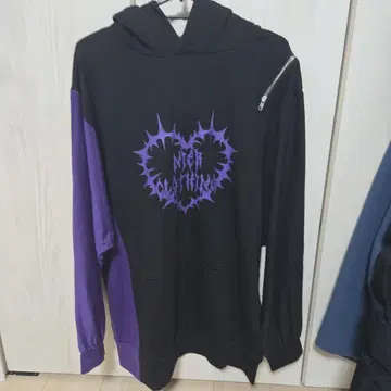 니어 클로징 더블 후드 후드티