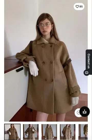 EGGKA 커피 트렌치코트 S/M/L